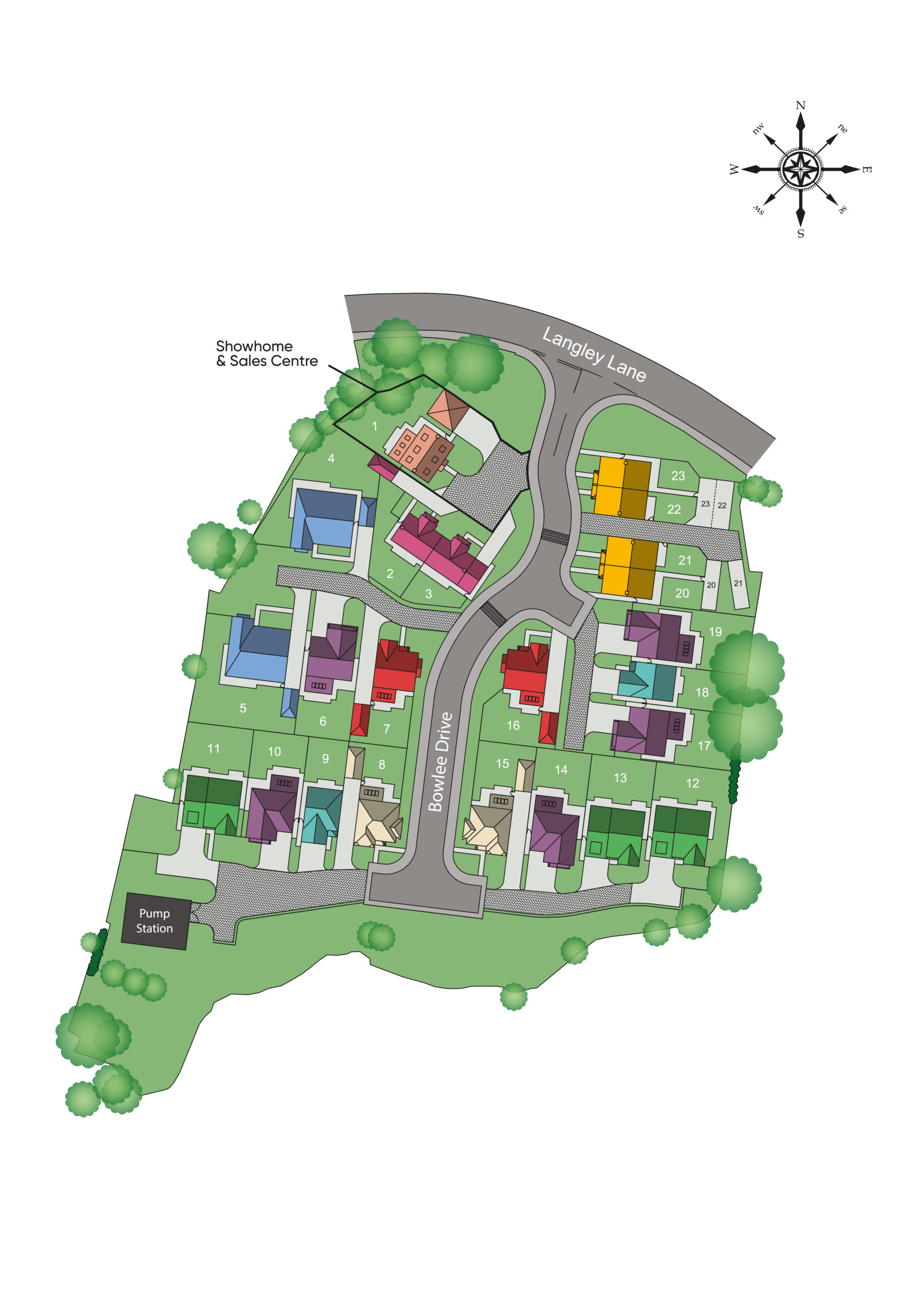 Whittle Rise, Birch Site Plan